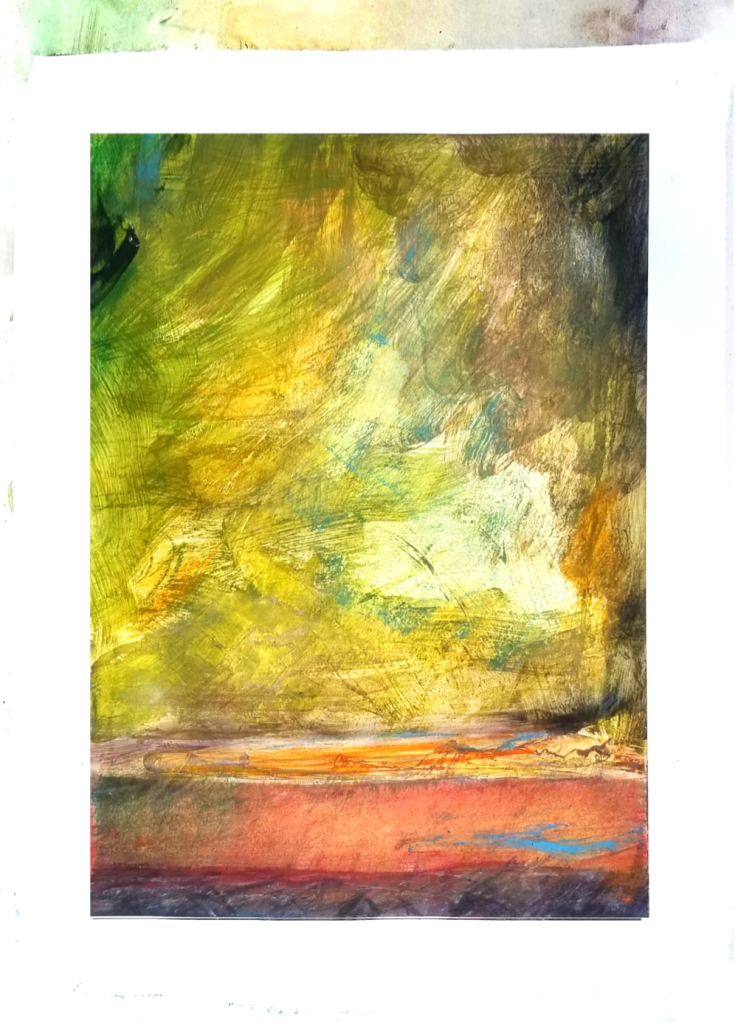 painting sunset