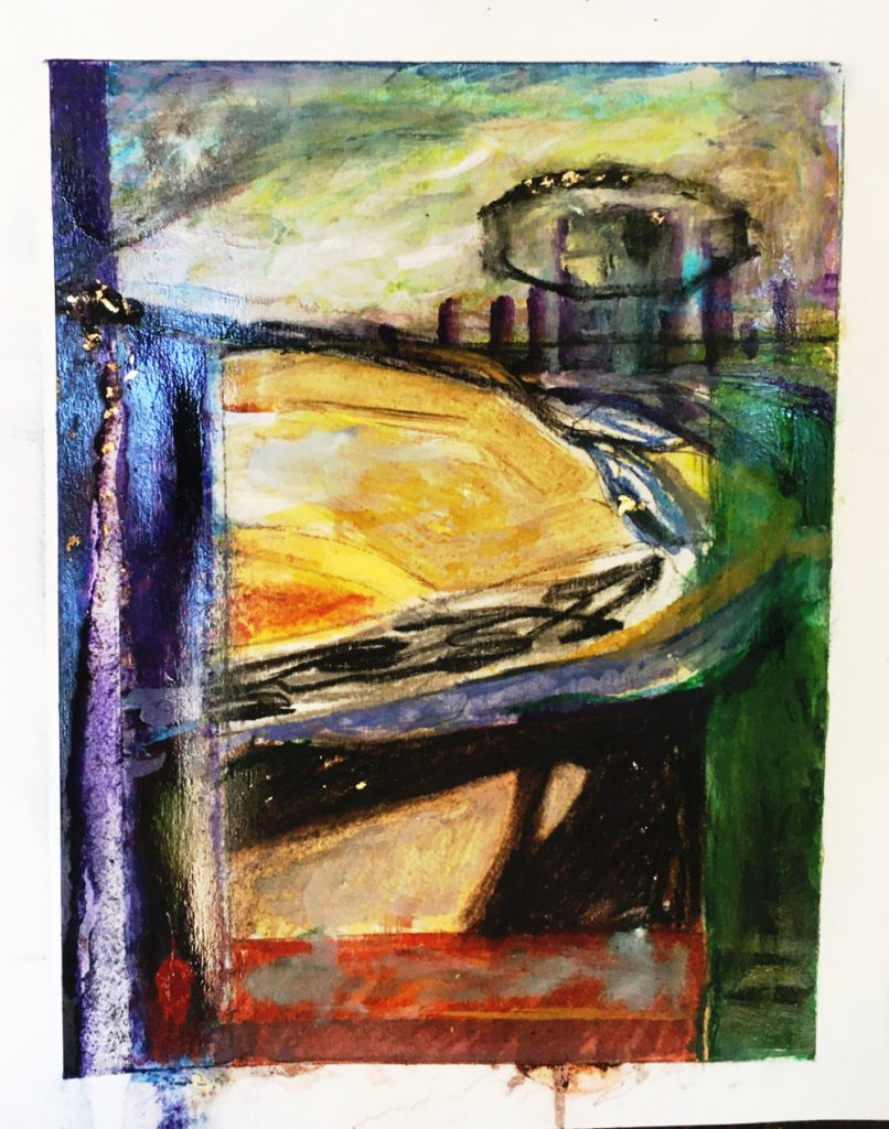 painting La Entrada